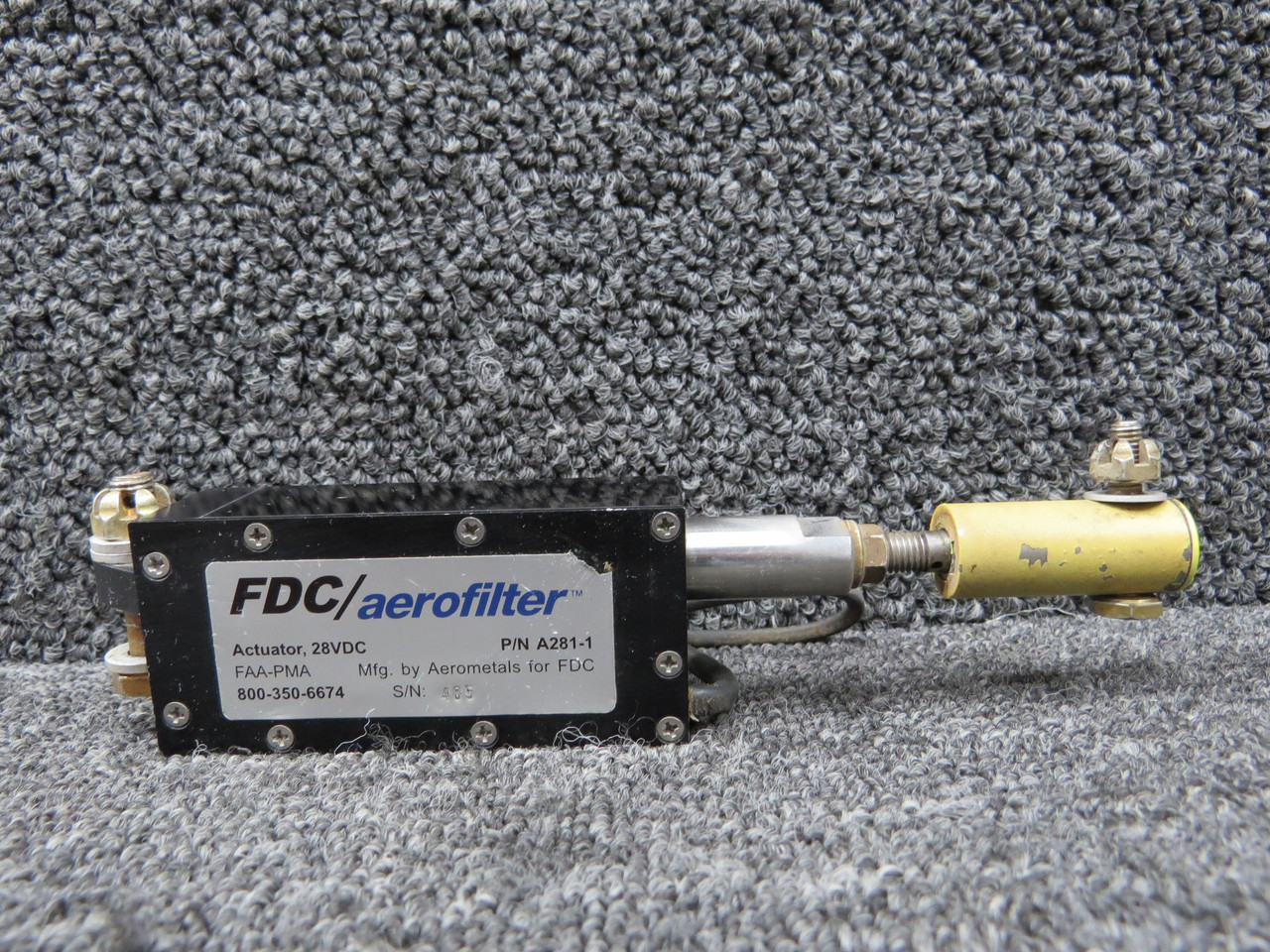 A281-1 Aerometals FDC-Aerofilter Actuator Assembly for Sale