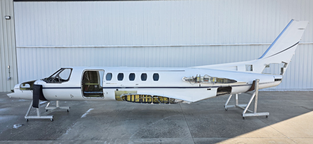 Cessna Citation S550 Fuselage with Bill of Sale, Airworthiness, Tag, and Logs