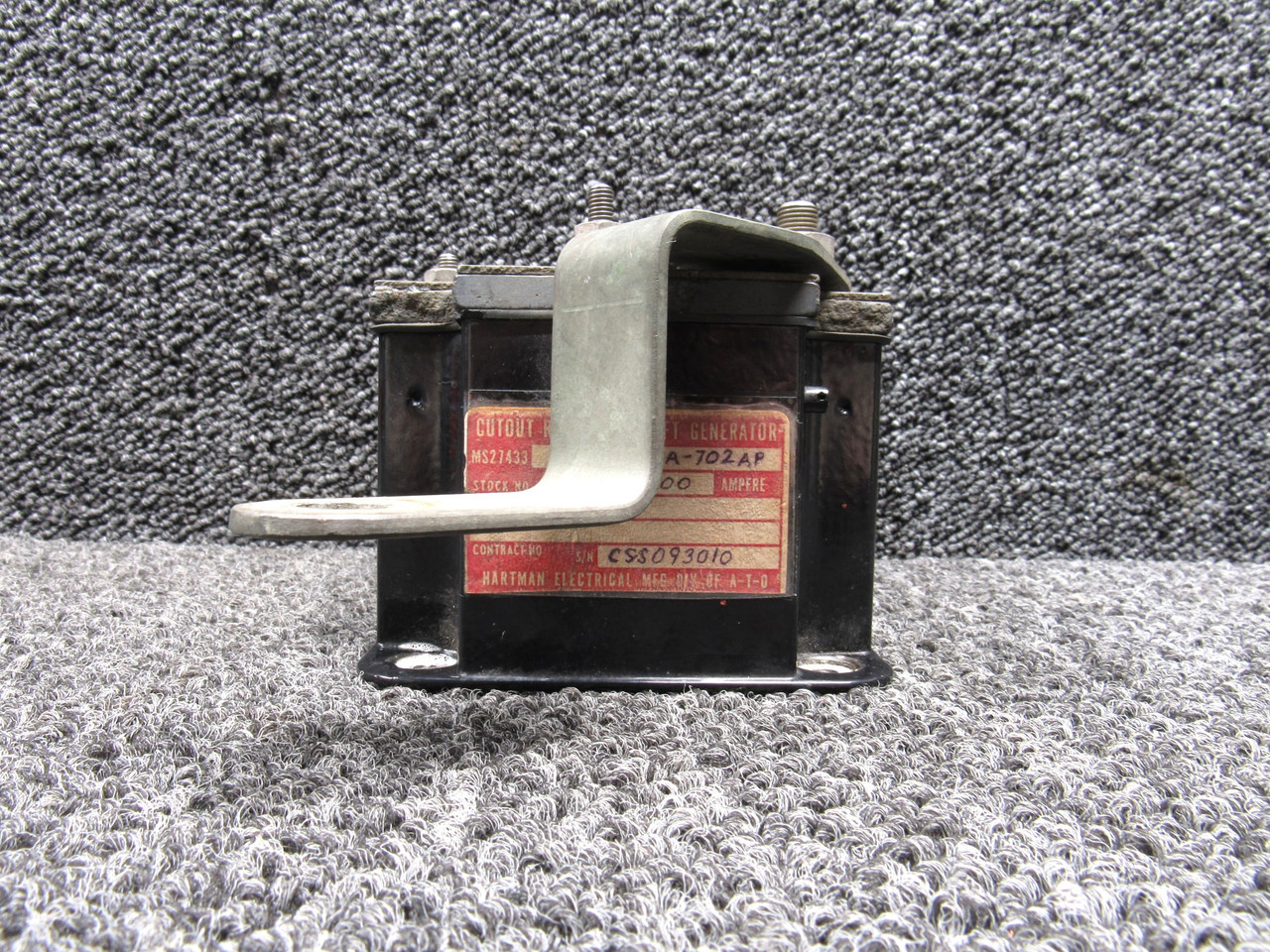 A-702AP (Alt: MS27433) Hartman Electrical Aircraft Gen Cutout Relay