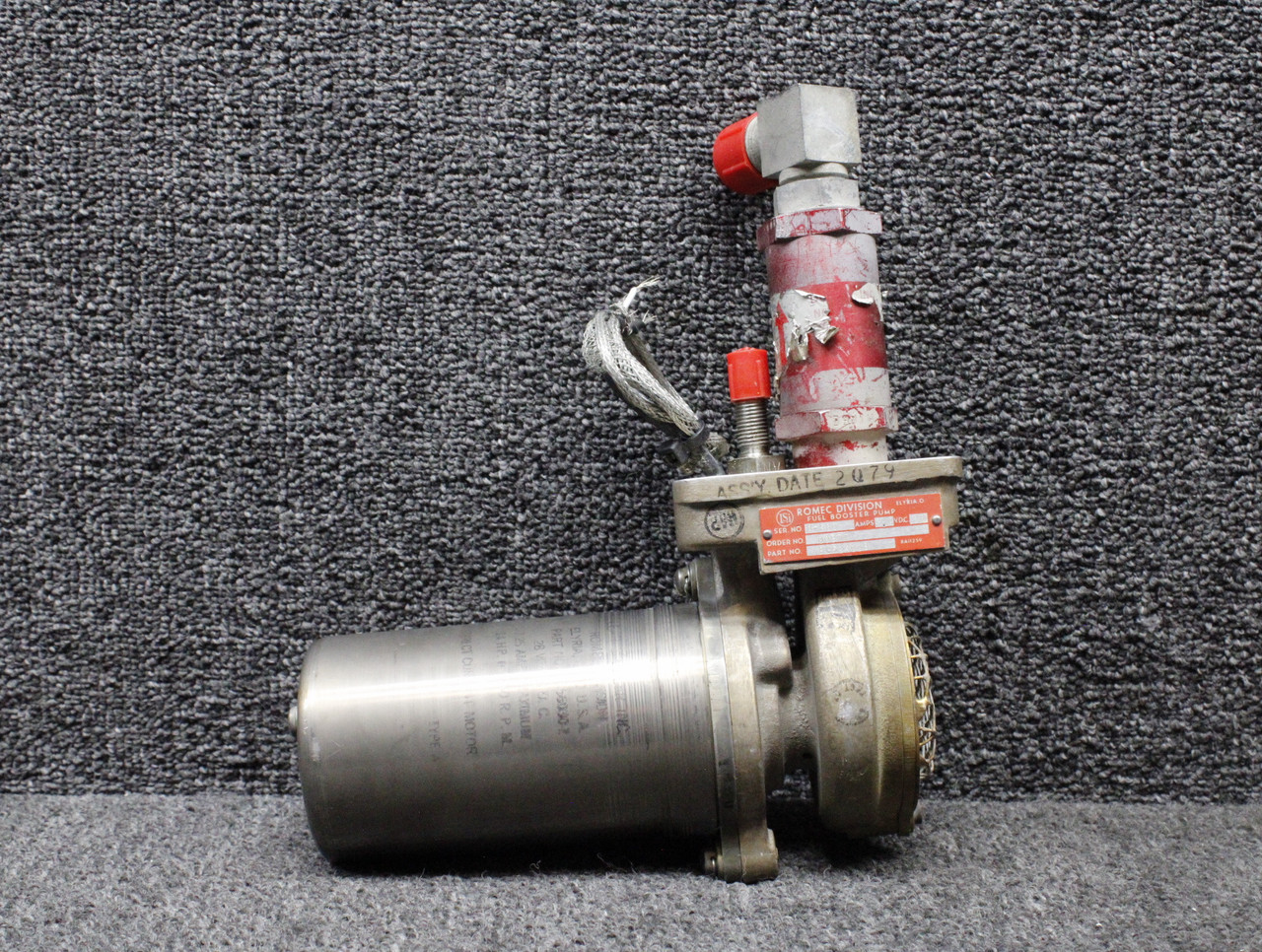 RG52400B Romec Fuel Boost Pump Assembly (Volts: 28, Amps: 9)