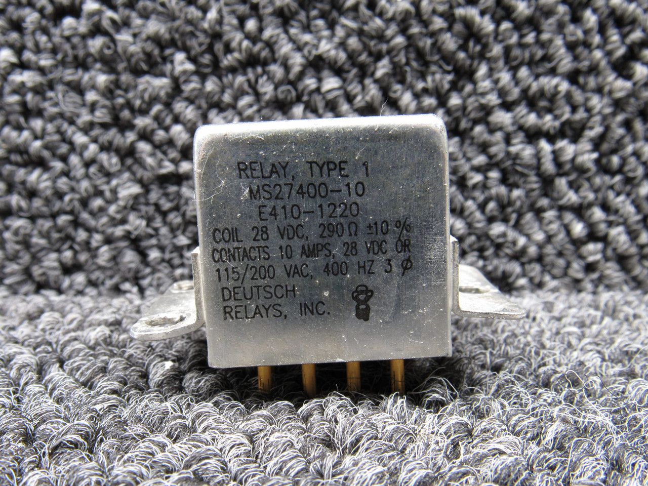 MS27400-10 Deutsch Type 1 Relay Assembly (28VDC, 10A)
