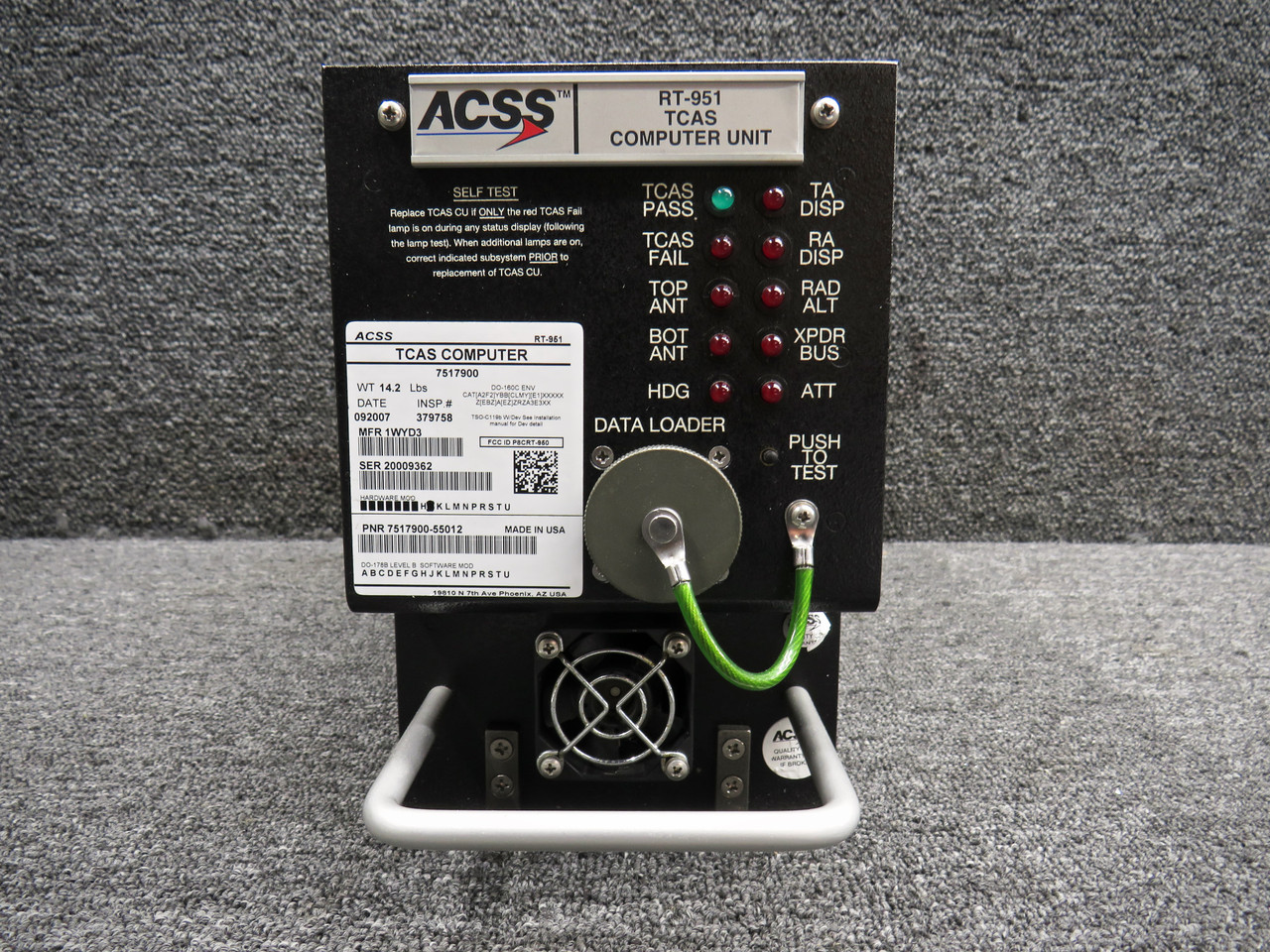 7517900-55012 ACSS RT-951 TCAS Computer Unit with Modifications