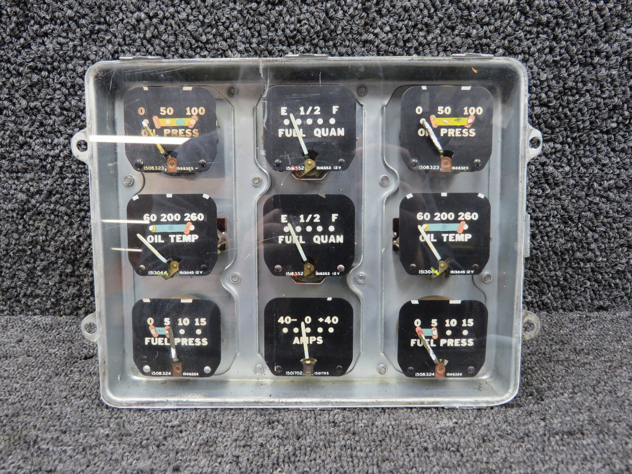 764-429 Piper PA-23-150 Instrument Gauge Cluster Assembly