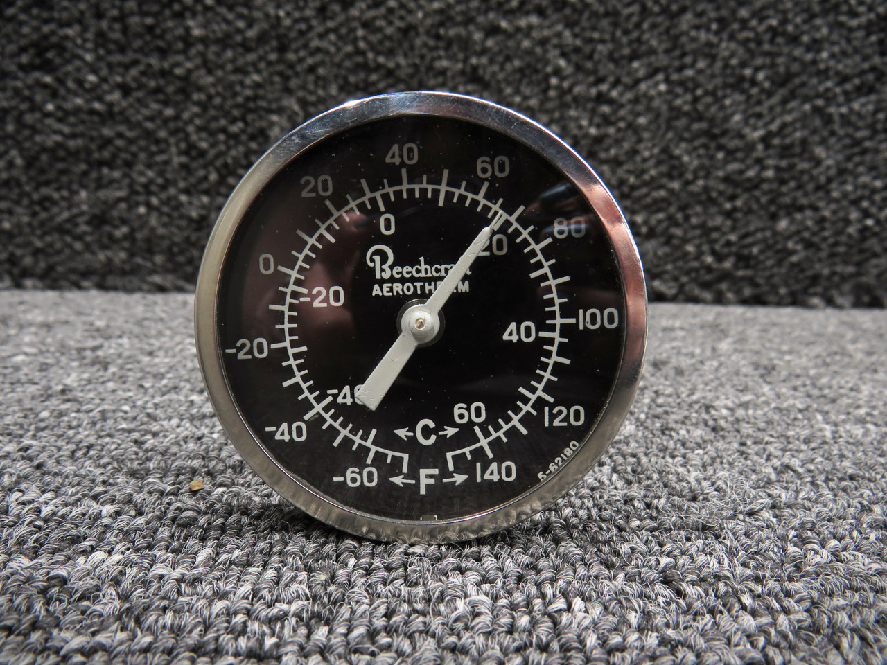 35-380019-5 (Alt: 5-62180) Beech Aerotherm Outside Air Temperature Indicator