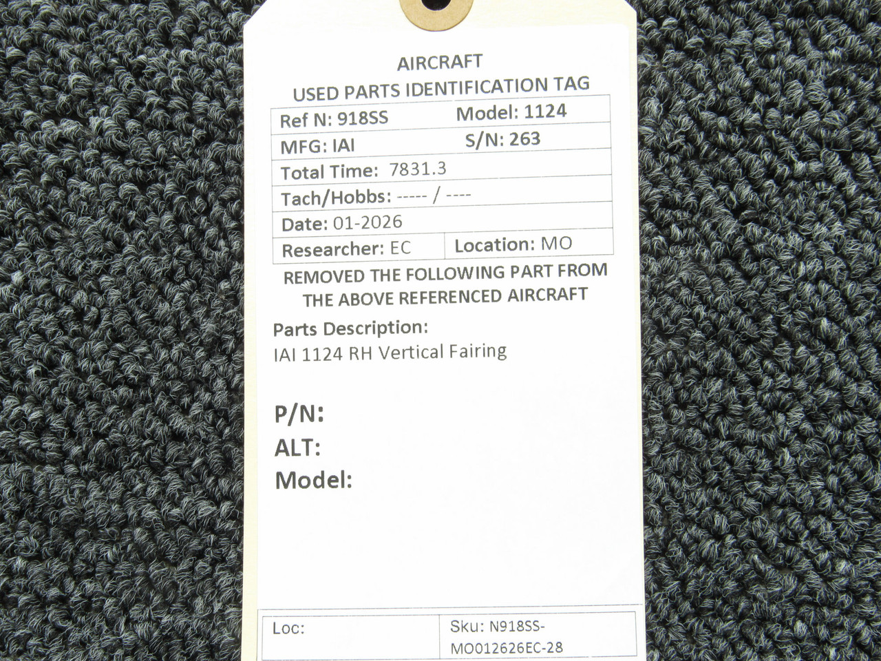 IAI 1124 RH Vertical Fairing For Sale