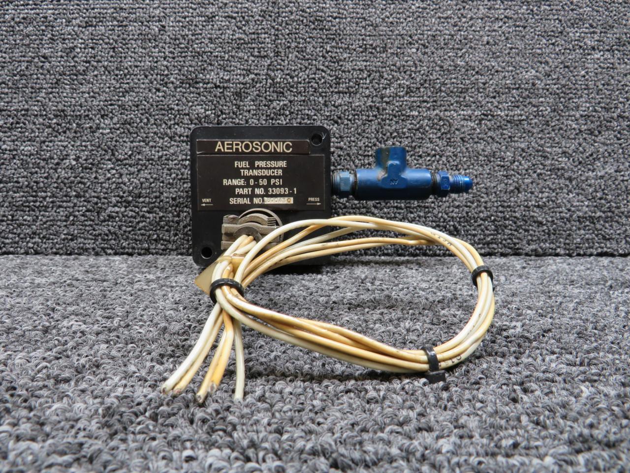 33093-1 (Alt: 55819-2) Aerosonic Fuel Pressure Transducer, 0-50