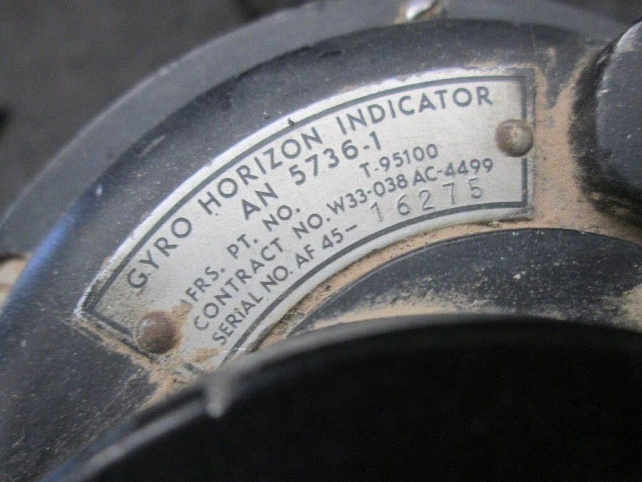 T-95100 / AN5736-1 Sperry Horizon Gyro Indicator (CORE)