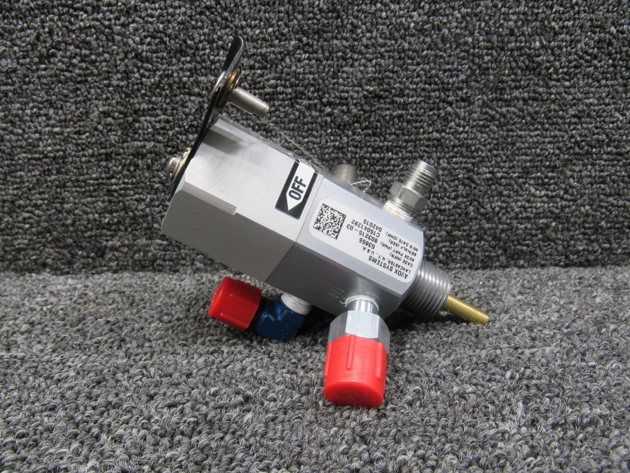 803216-03 Avox Systems Oxygen Bottle Regulator Assembly For Sale