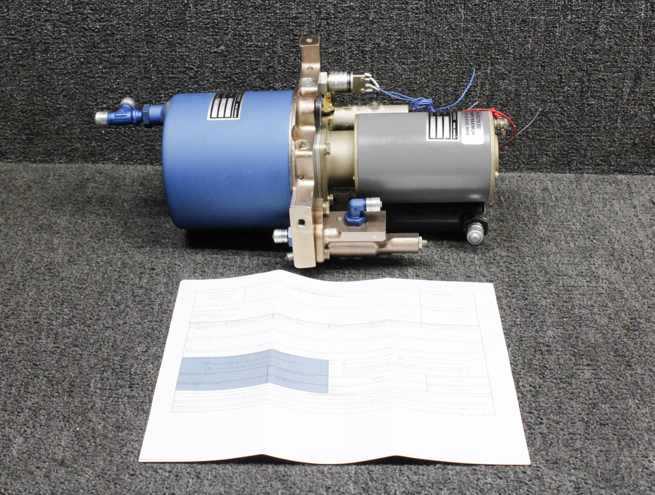9881205-1, 1280811-1 Cessna 210 Hydraulic Power Pack and Motor