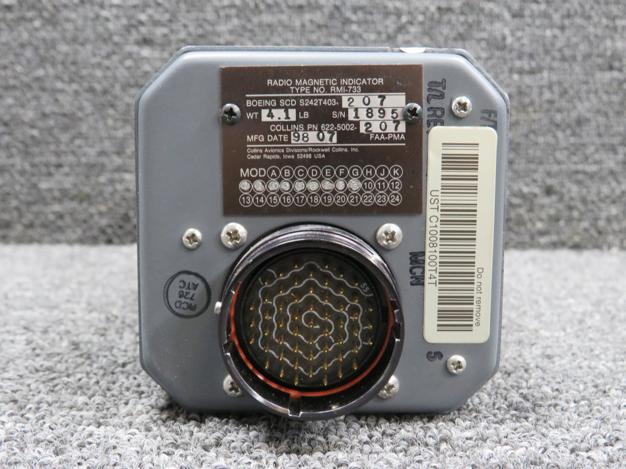 622-5002-207 (Alt: S242T403-207) Collins Avionics Radio Magnetic