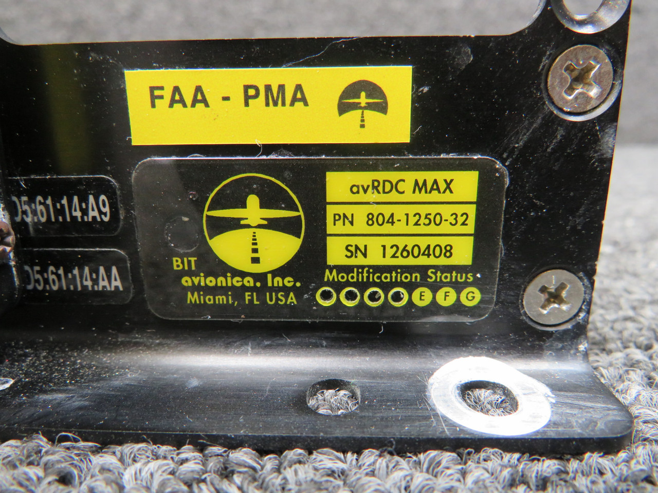 804-1250-32 Avionica avRDC-MAX Cell Module with Modifications For Sale
