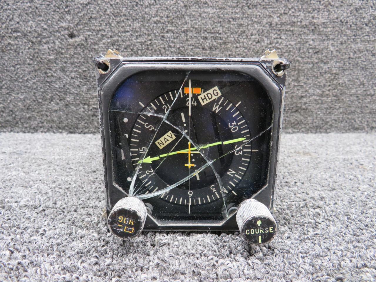 522-2638-006 Collins Radio 331A-3G Course Indicator (Cracked) For Sale