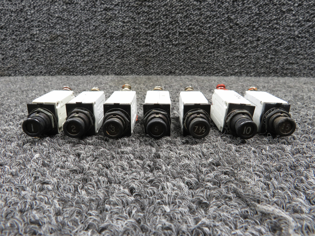 hissikoku Klixon Circuit Breaker Grab Bag (7 Breakers) For Sale
