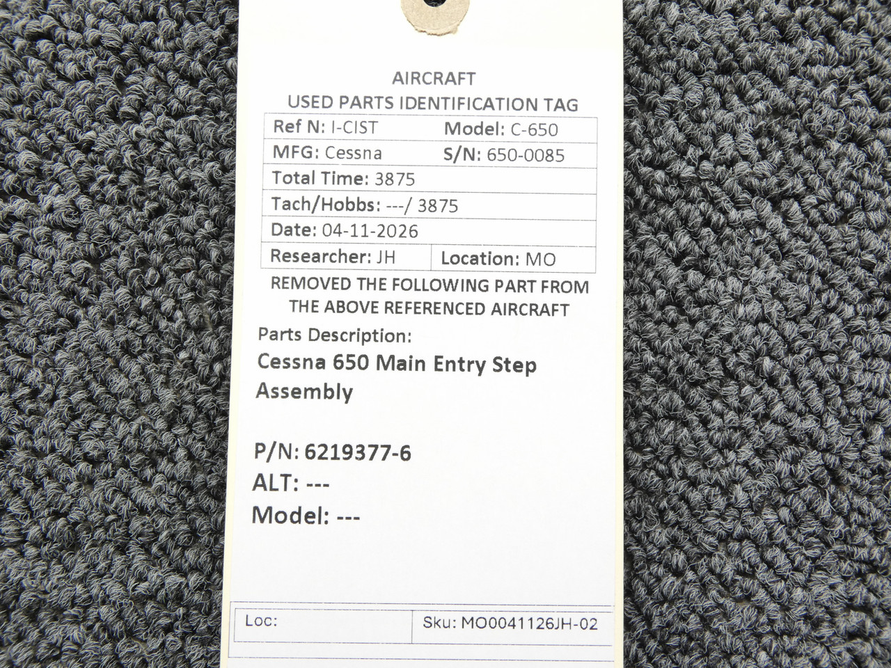 6219377-6 Cessna 650 Main Entry Step Assembly For Sale