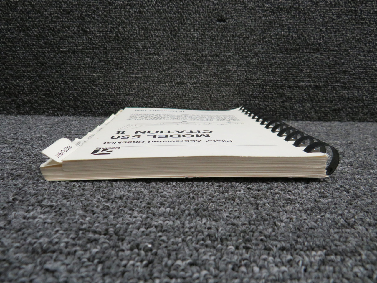 55CLB-00 Cessna 1990 Citation II 550 Pilots Abbreviated Checklist