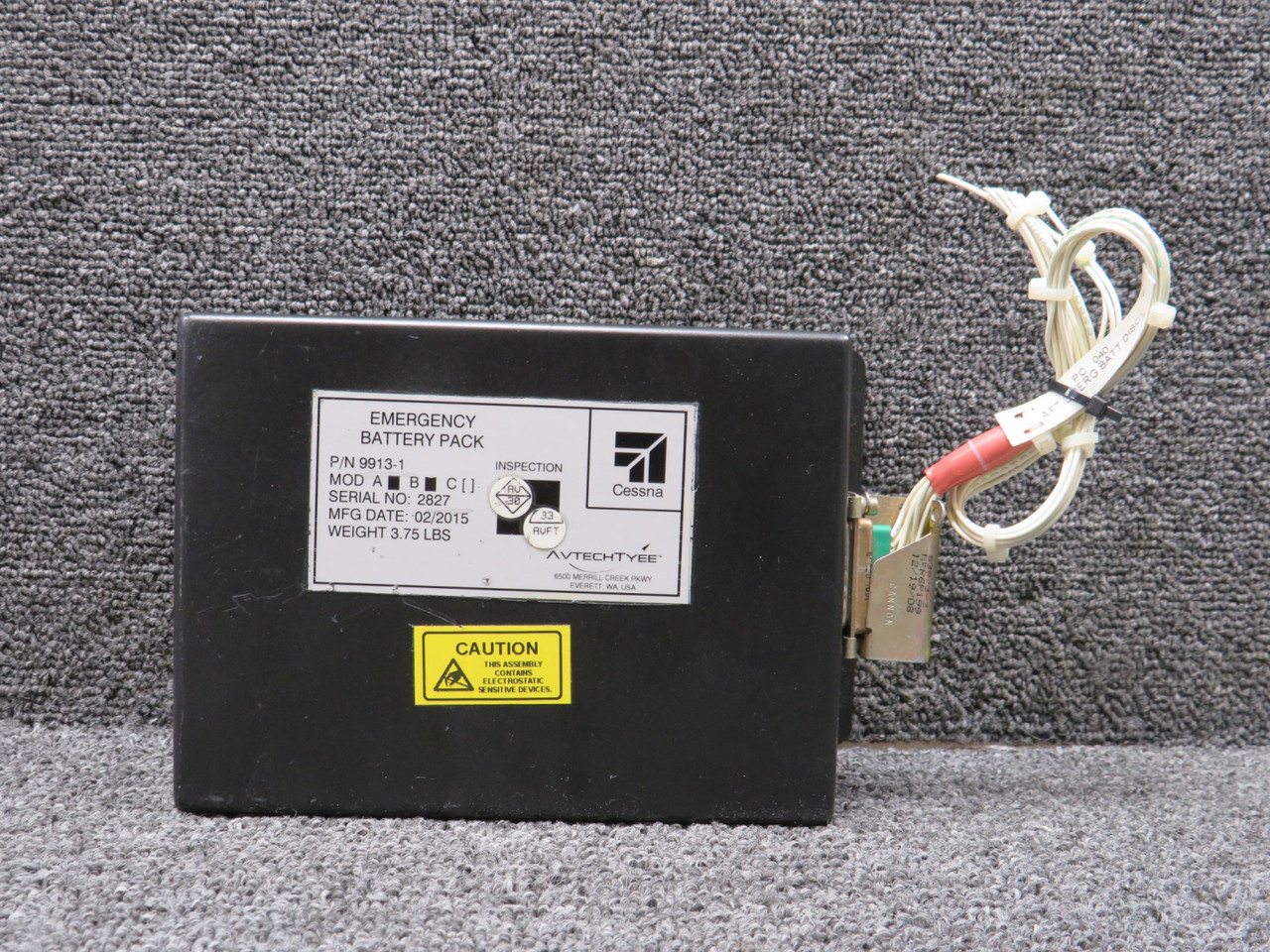 9913-1 Avtechtyee Emergency Battery Pack Assy with Modifications