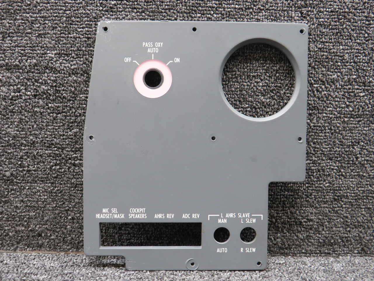 9912715-1 (Alt: 95-4538-1) Cessna Left Switch Tilt-El Panel Assy