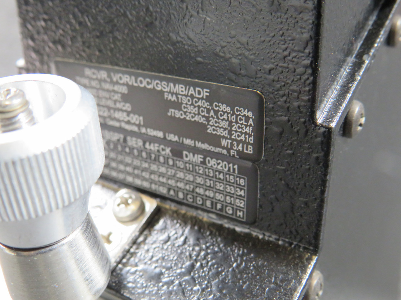 822-1465-001 Rockwell Collins NAV-4000 Vor-Loc-Gs-Mb-Adf Receiver