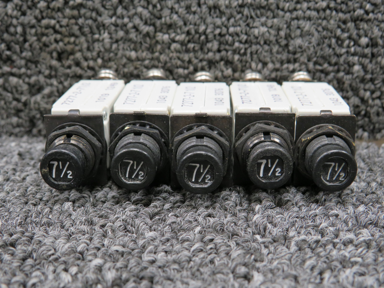 カズ 7277-2-7-1-2 Klixon Circuit Breaker Push Switch Set of 5 For Sale
