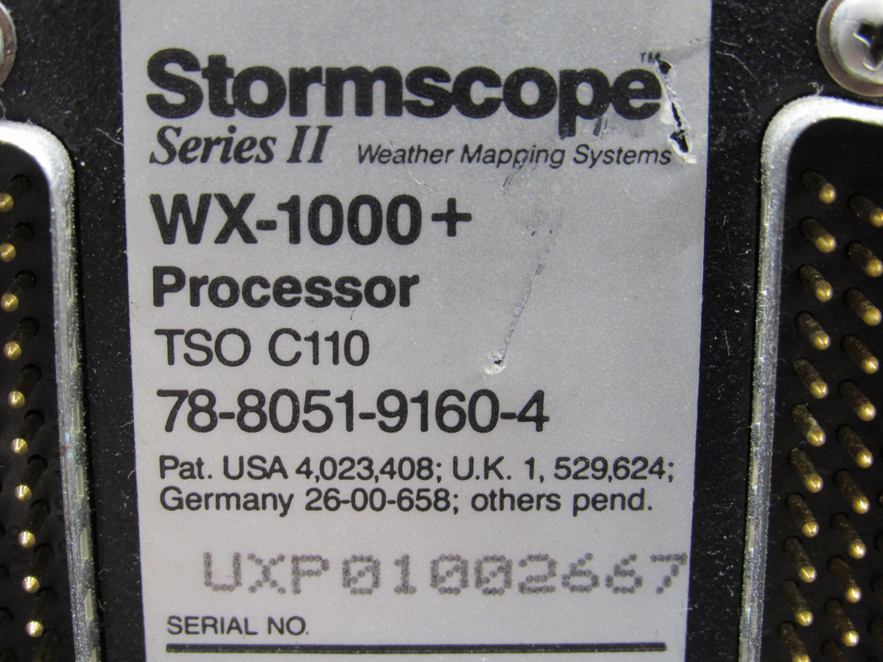 78-8051-9160-4 3M Aviation Systems WX-1000+ Stormscope Processor