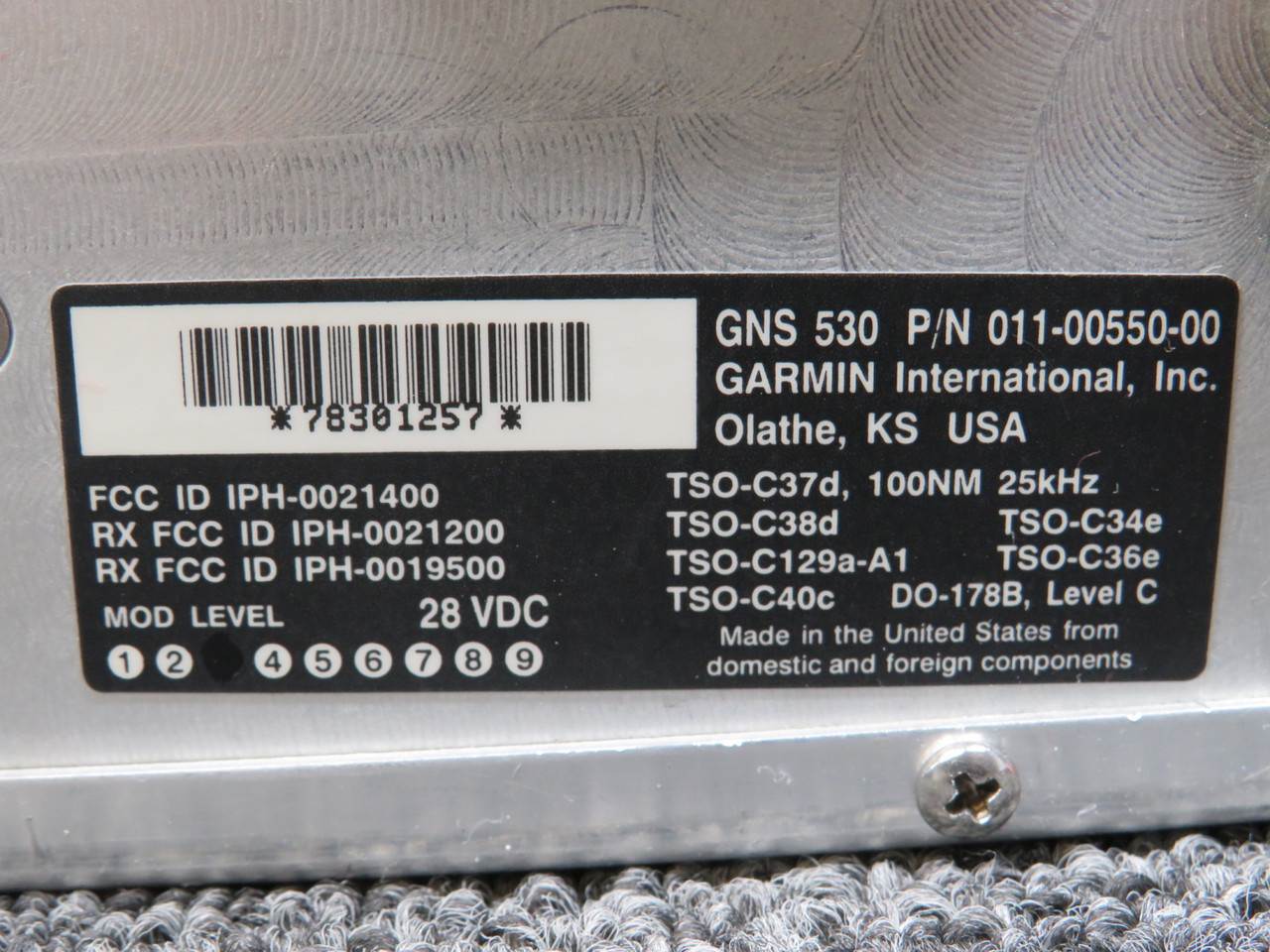 011-00550-00 Garmin GNS-530 Non WAAS GPS-Nav-Comm with