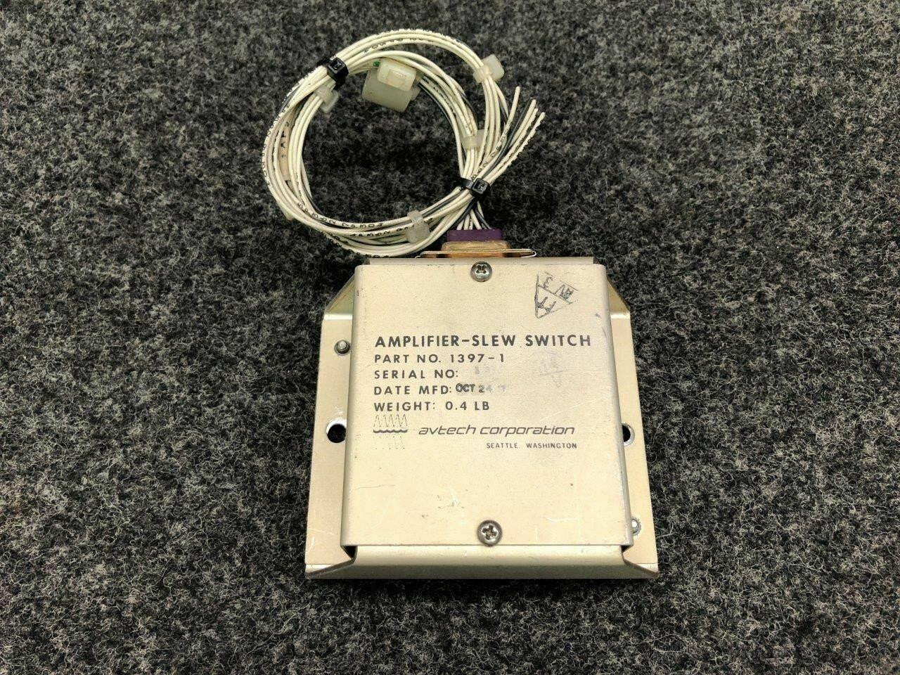 1397-1 Cessna Citation 500 Avtech Amplifier - Slew Switch For Sale