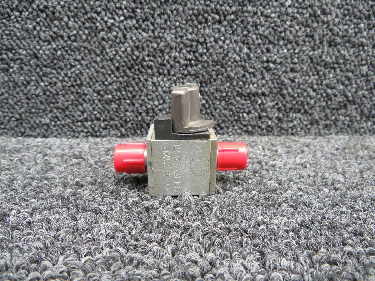 49F9798-31 (Alt: 475C-31WP) Cessna 421B Auto Valve Fuel Drain Valve