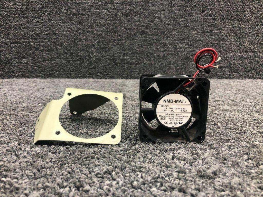 2410ML-05W-B40, 3930379-4 Nwb-Mat DC Axial Fan with Bracket (24V)