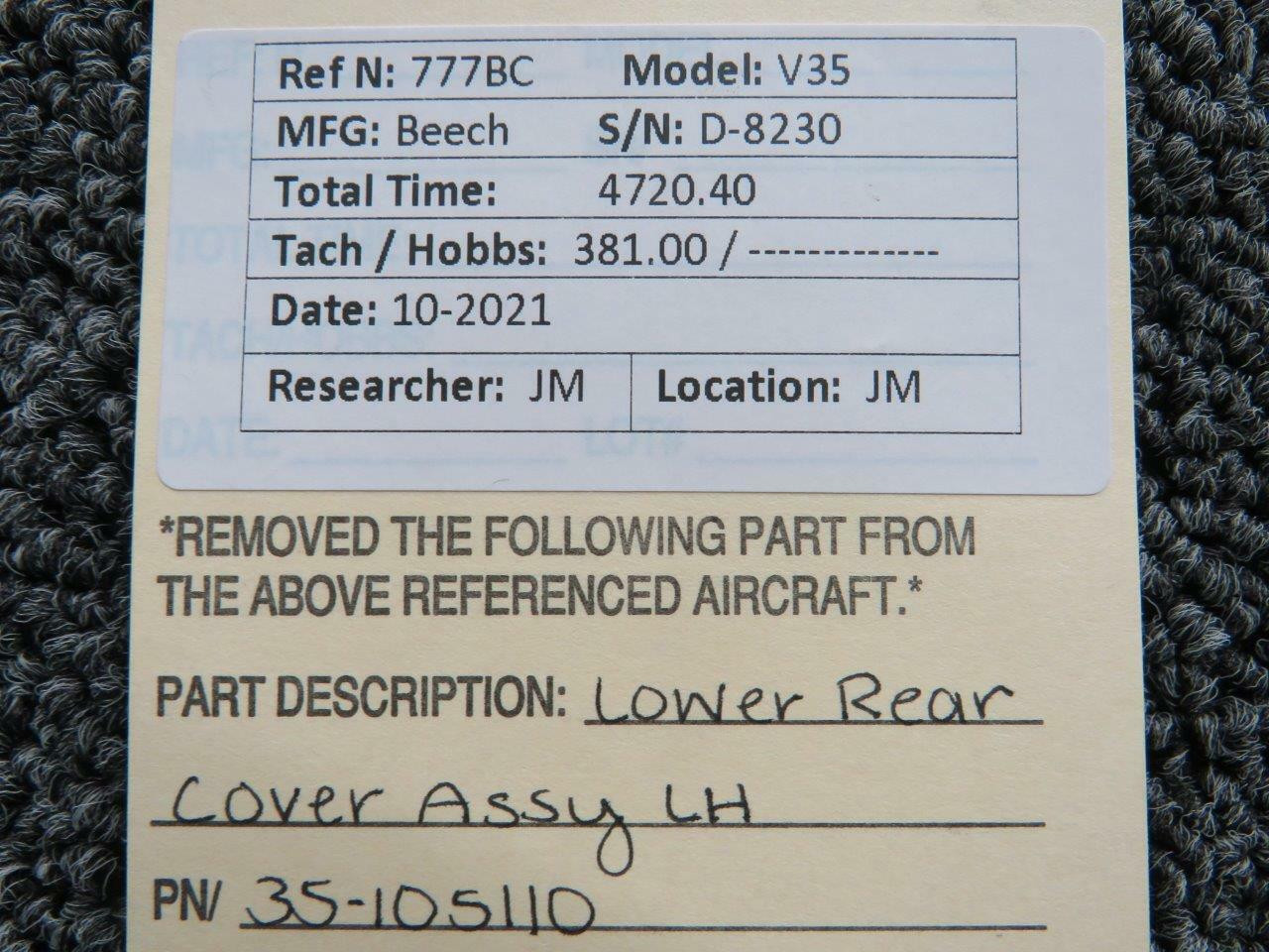 nrcページ 2513538-3 Cessna T303 Circuit Breaker Panel has Switches and Breakers