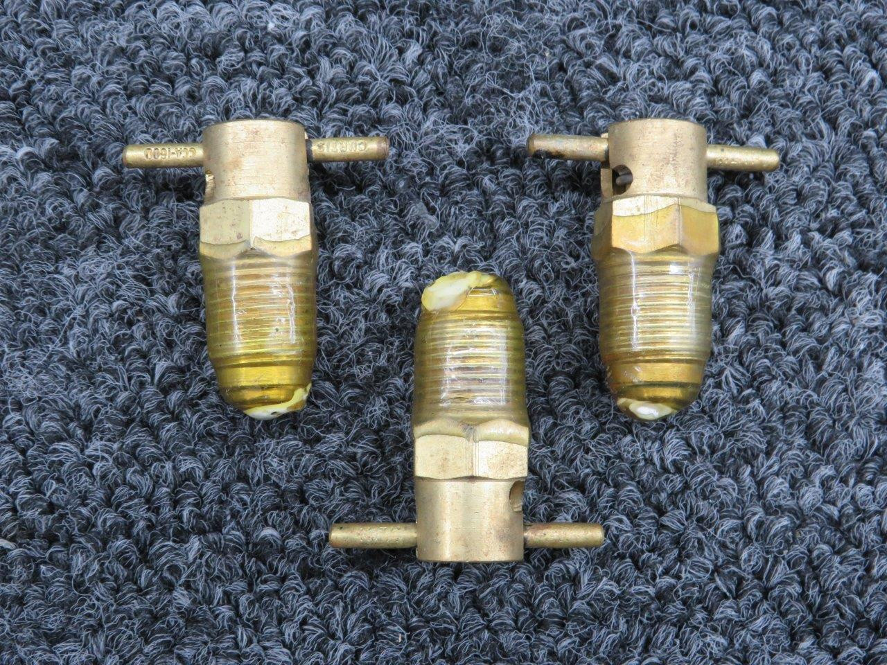 CCA1600 Curtis Pipe Fuel Drain Valve Set of 3 (NEW OLD STOCK)