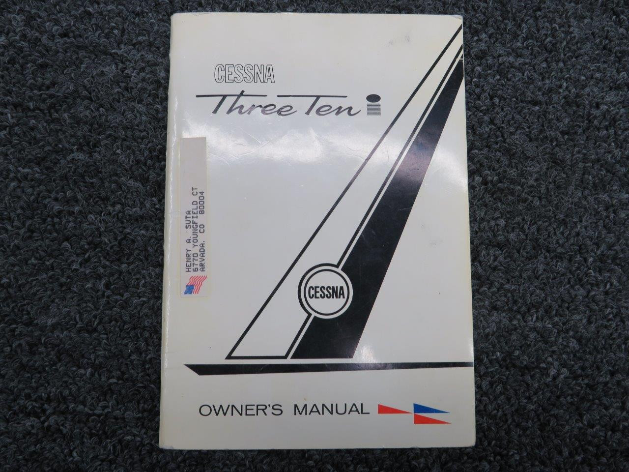 Cessna 310 Owners Manual