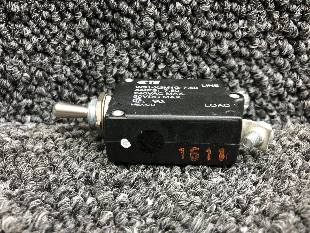 W31-X2M1G-7.50 Tyco Electronics G1275 Toggle Switch - 240VAC and