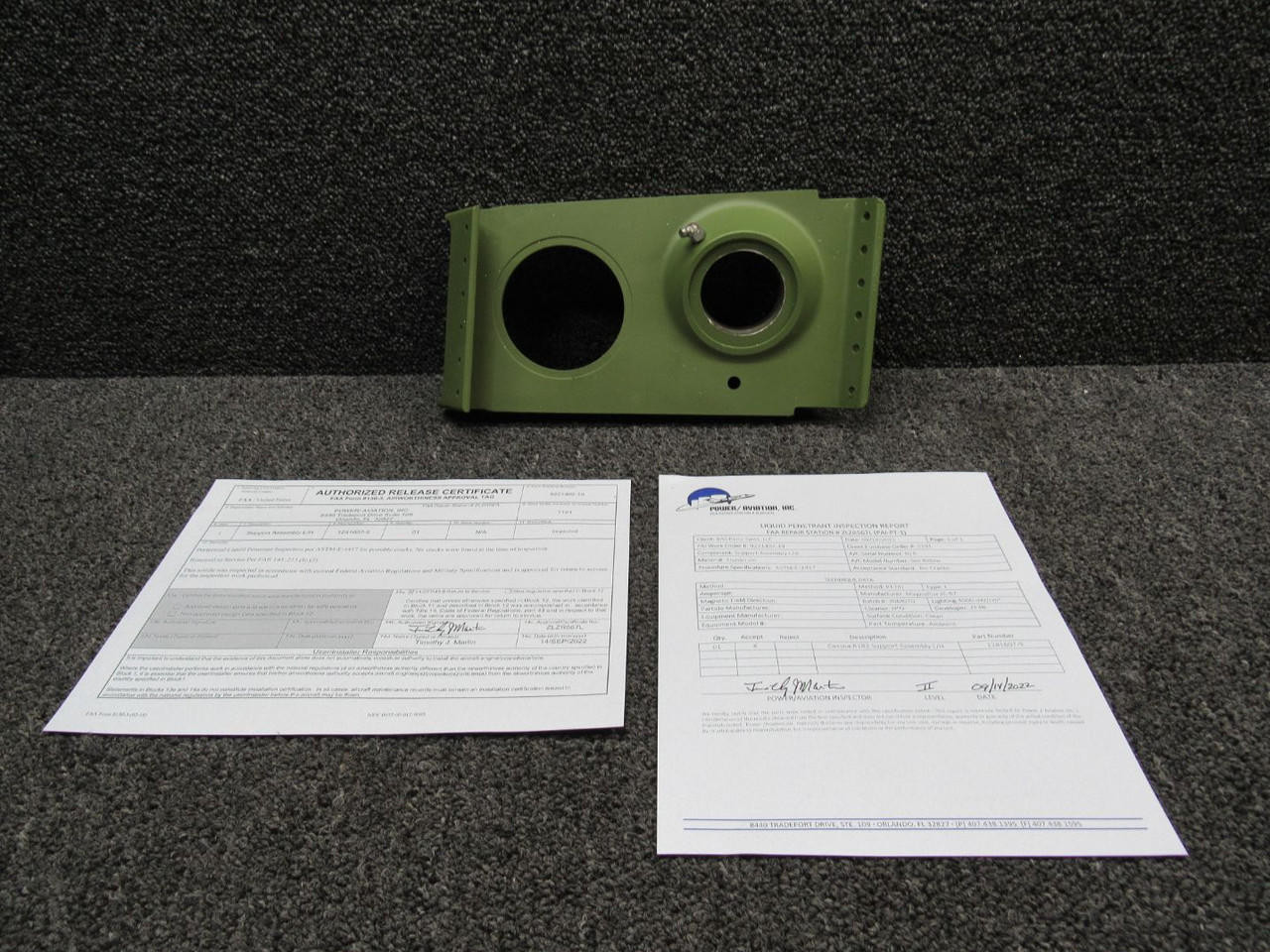 RT-9178212492ページ 1241607-9 Cessna R182 LH Support Assembly has PAI-PT-1 and 8130-3