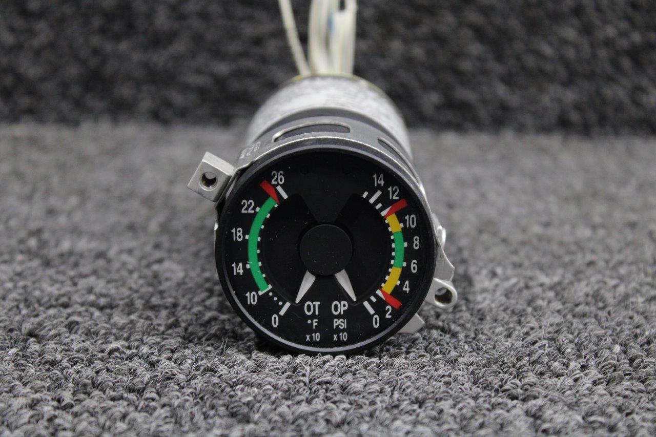 159262-1 Horizon Aero 7775-2 Oil Temp / Pressure Indicator W/ 8130 (Volts: 28)