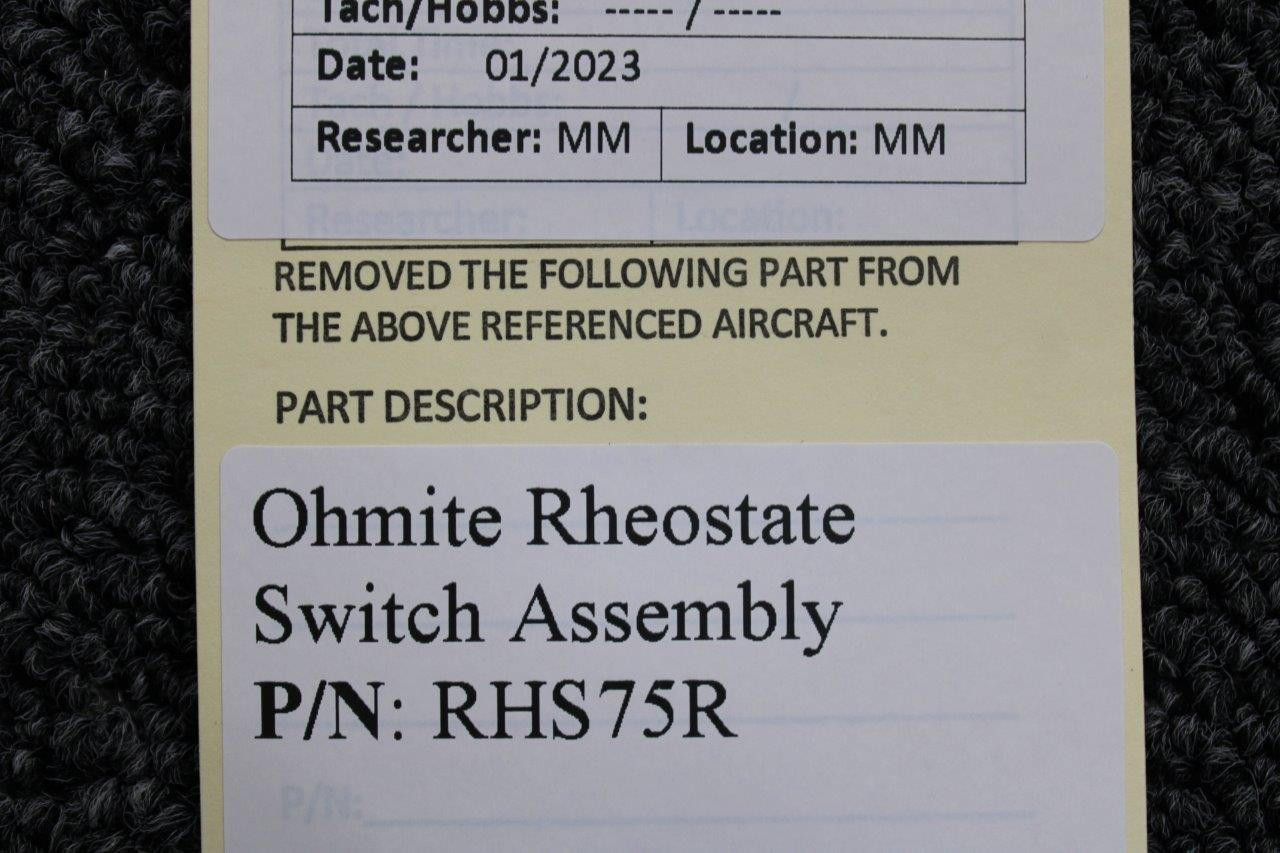 Rhéostat Ohmite RRS750 - 750 Ohms, 600 V AC - Occasion En Excellent état