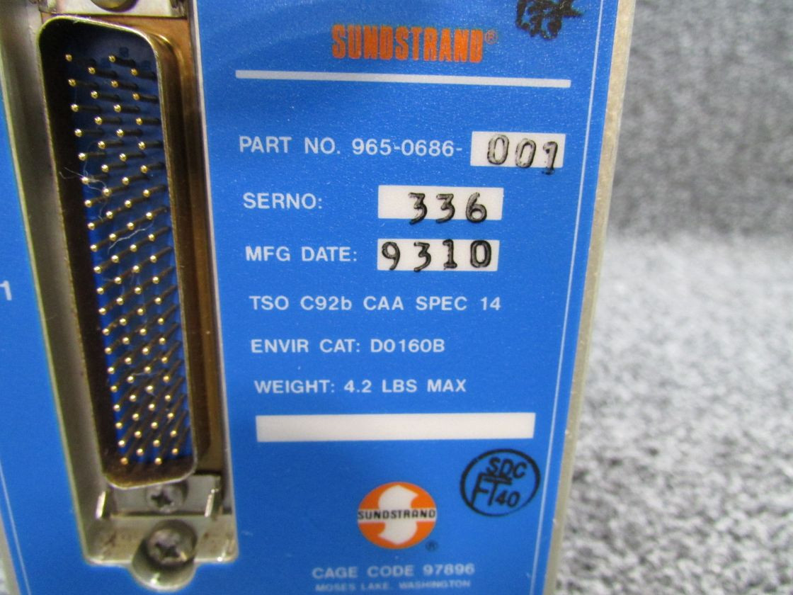 965-0686-001 Sunstrand Mark VI Ground Proximity Warning Computer