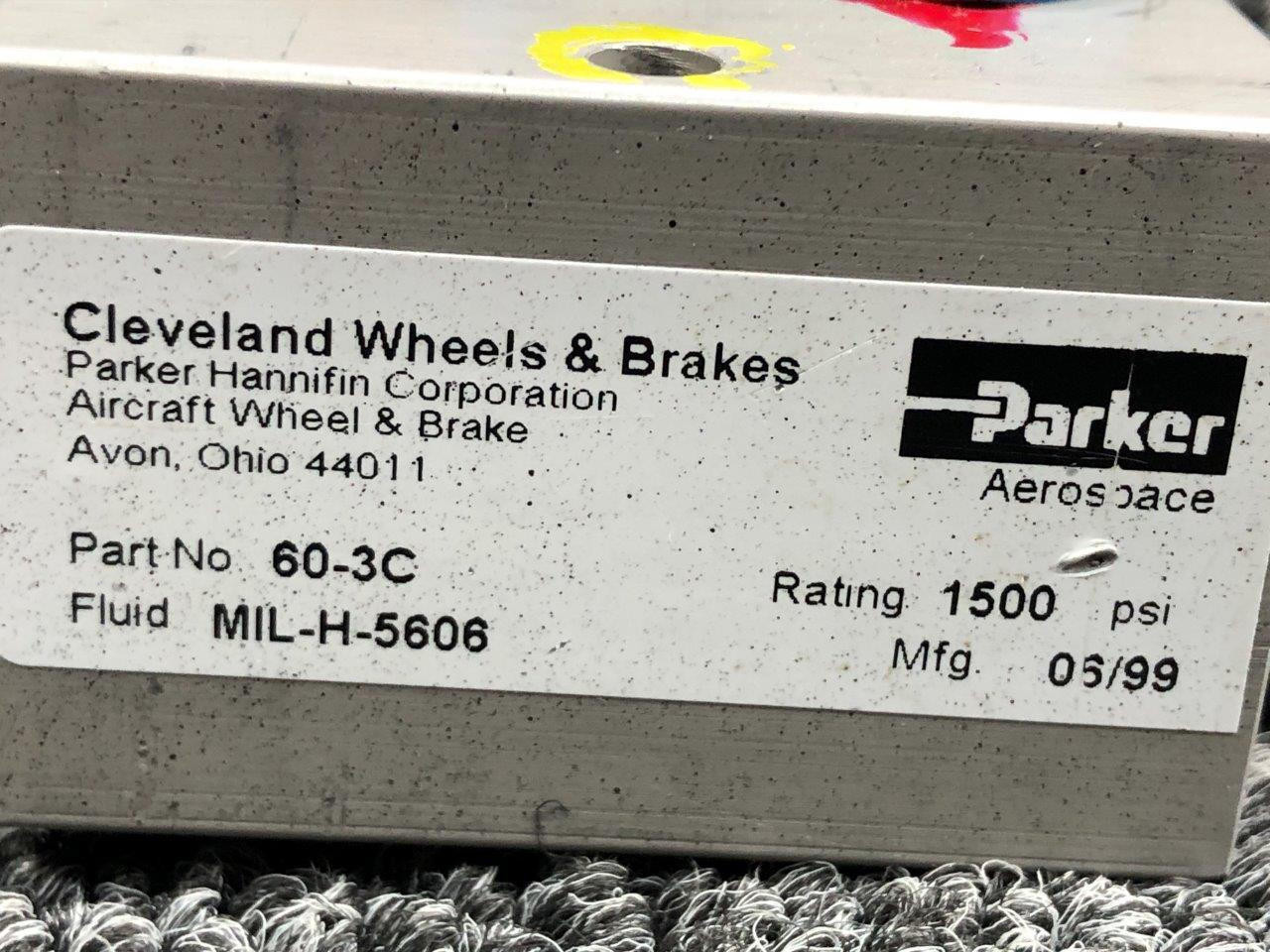 60-3C (Alt PN : 491-978) Cleveland Parking Brake Valve Assembly