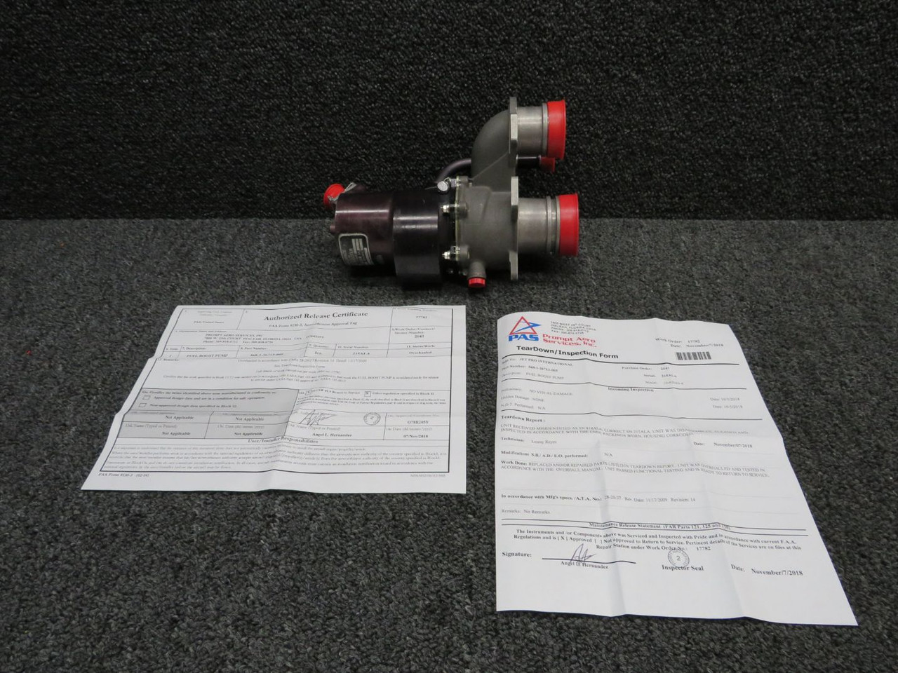 568-1-26713-005 Plessey Aerospace Fuel Boost Pump With 8130