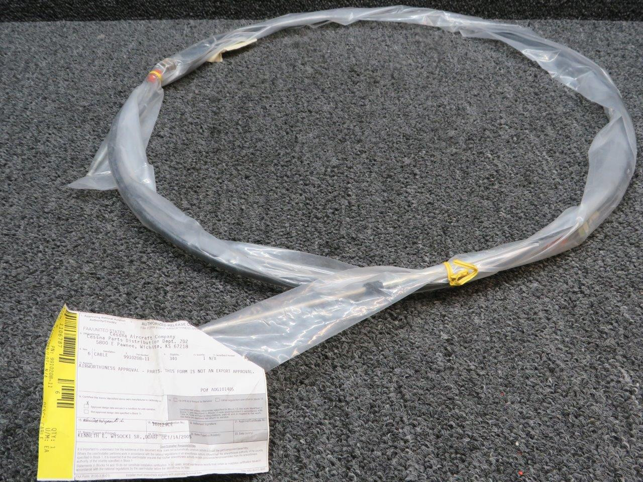 9910208-11 Cessna New Cable With 8130-3 For Sale