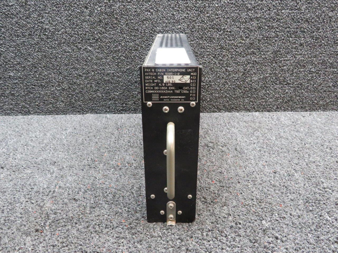 5095-1-2 Avtech Pax and Cabin Interphone Unit has a Mod For Sale