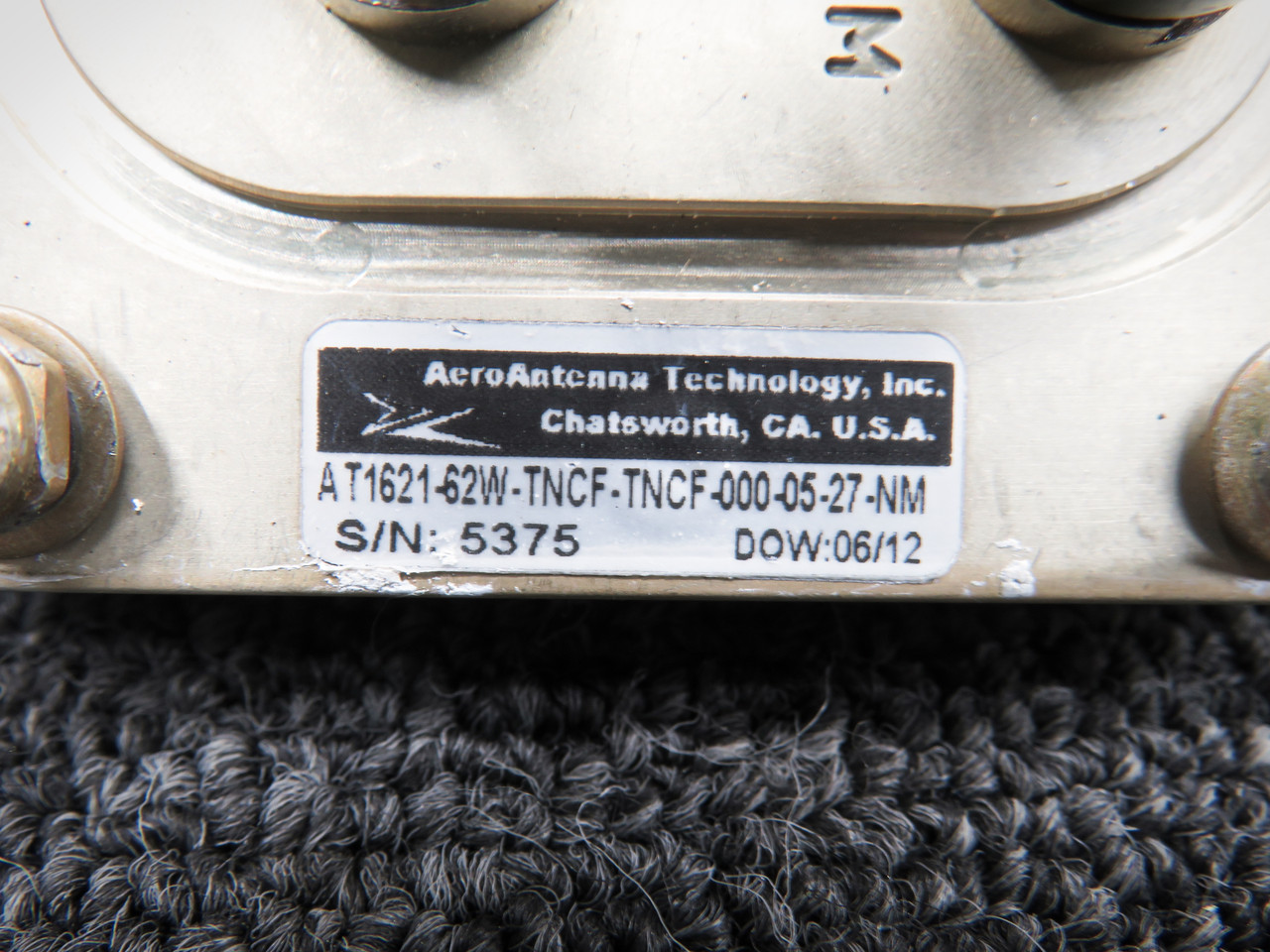 AT1621-62W-TNCF-TNCF-000-05-27-NM AeroAntenna GPS Antenna For Sale
