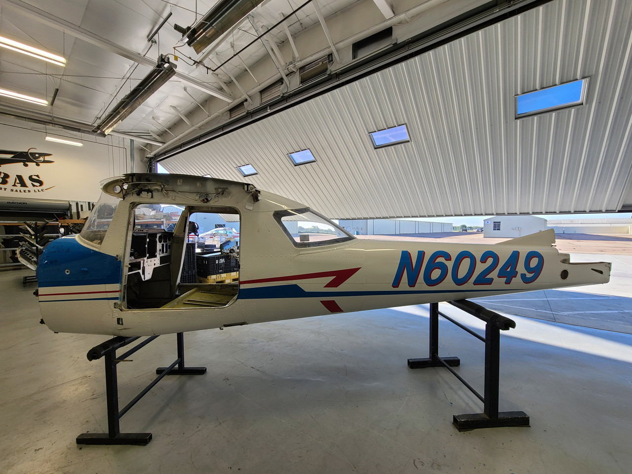 Cessna 150J Fuselage w Data Tag, Bill of Sale, Airworthiness, and Logs