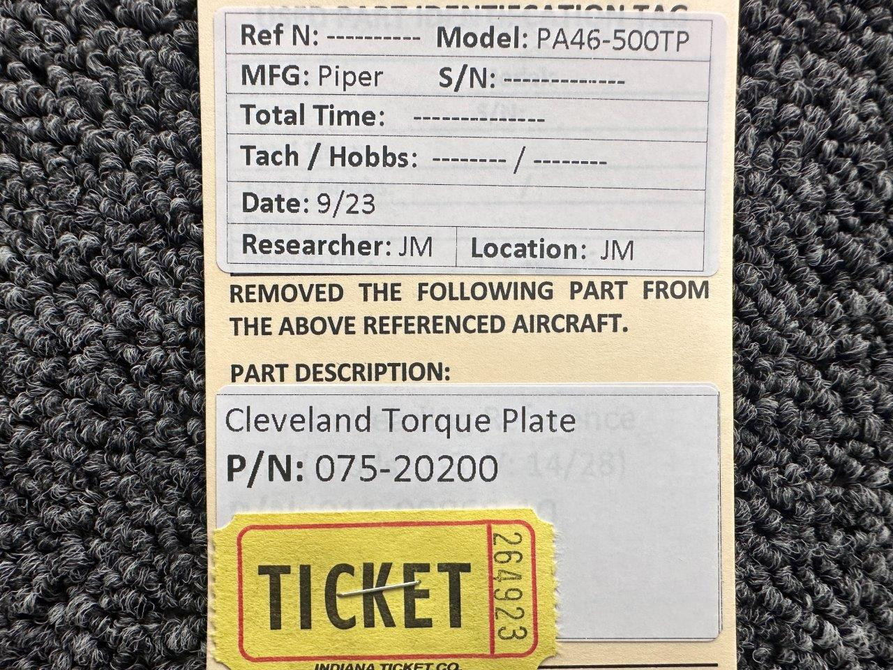 075-20200 Cleveland Torque Plate | BAS Airplane Parts