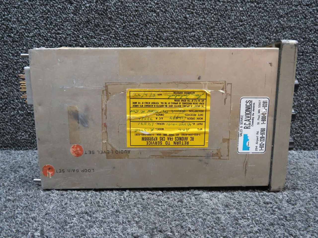 41240-0101 ARC R-546E ADF Receiver has Missing Knob and Mods