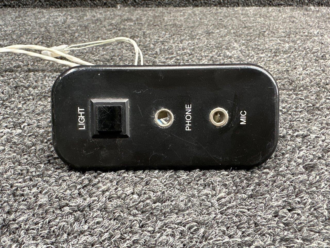 102909-008 (Alt: 102909-802) Piper PA46-500TP Phone Mic Jack Panel