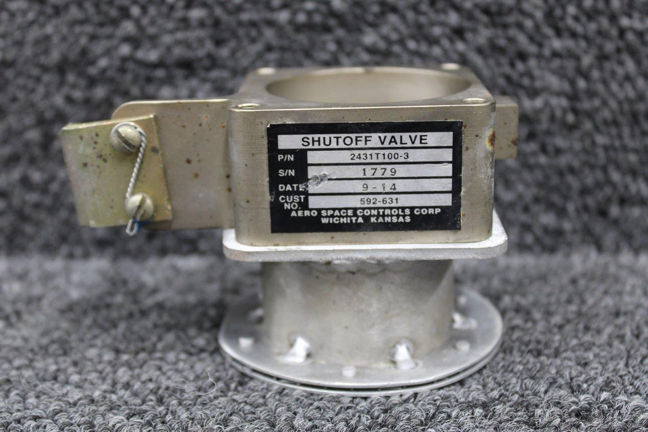 AIR 夏死 2431T100-3 (Alternate PN: 592-631) Aero Space Bleed Air Shut Off Valve