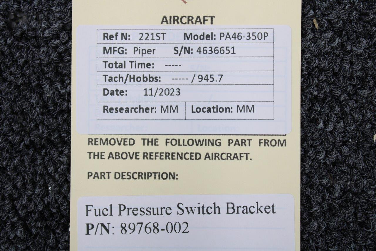 89768002 TIO540AE2A Fuel Pressure Switch Bracket For Sale