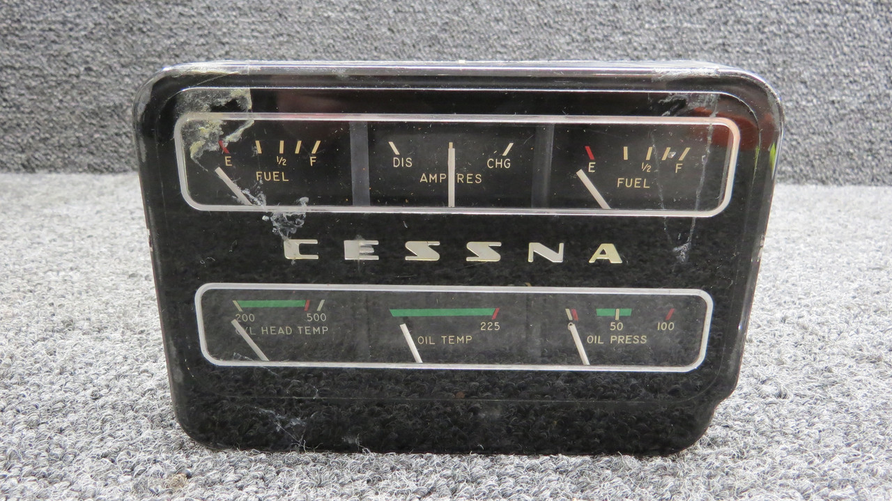 C669502-0201 Cessna Stewart Warner Instrument Cluster For Sale