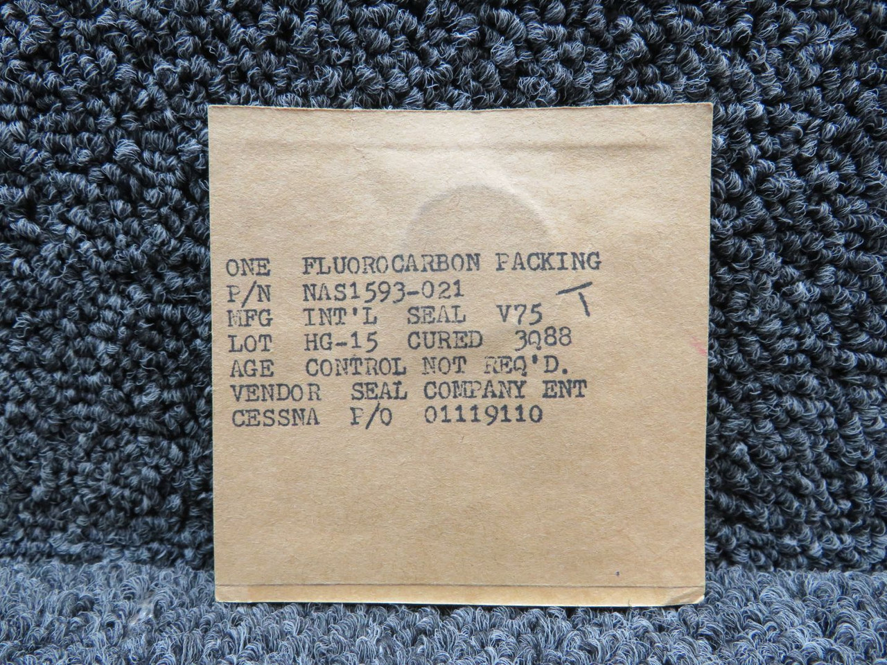 NAS1593-021 Cessna Fluorocarbon Packing (New Old Stock) Lot of 28