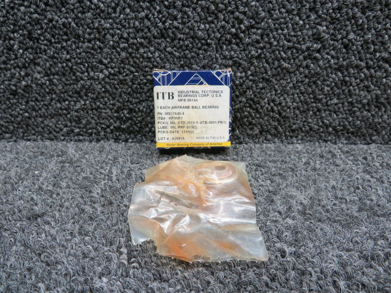 MS276404 Industrial Tectonics Airframe Ball Bearing New Old Stock